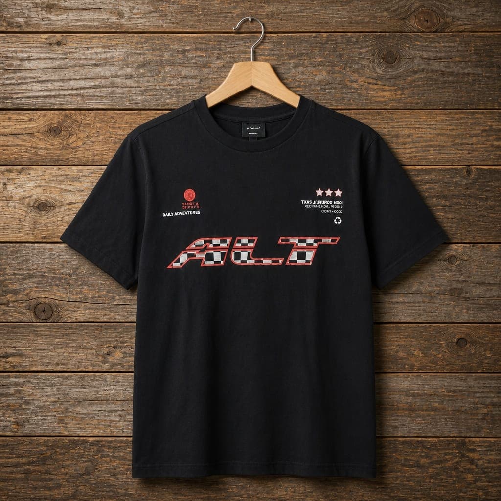 Men's ALT Graphic Crew Neck T-Shirt – Black