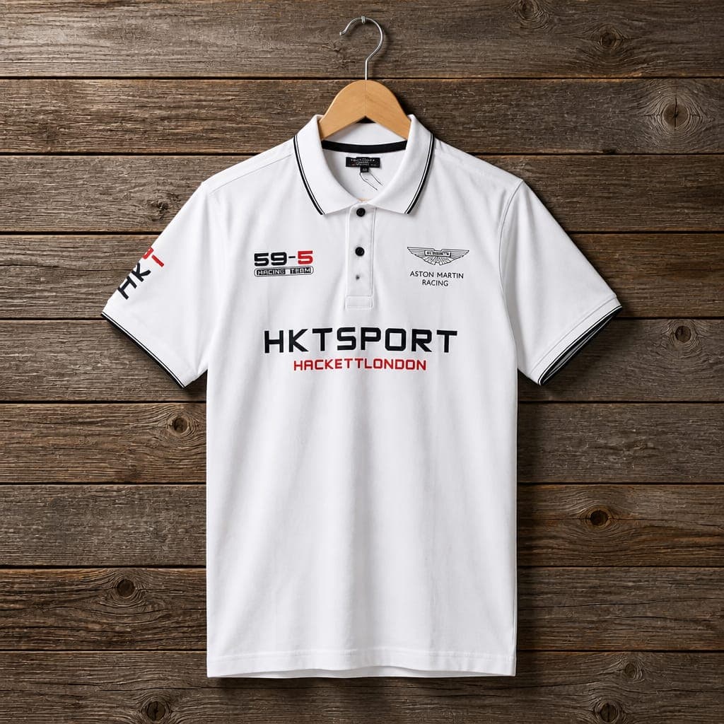 Men's Aston Martin Racing Polo Shirt – White