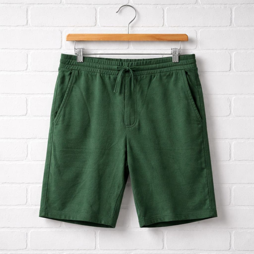 Men's Classic Drawstring Sweat Jogger Shorts – Green