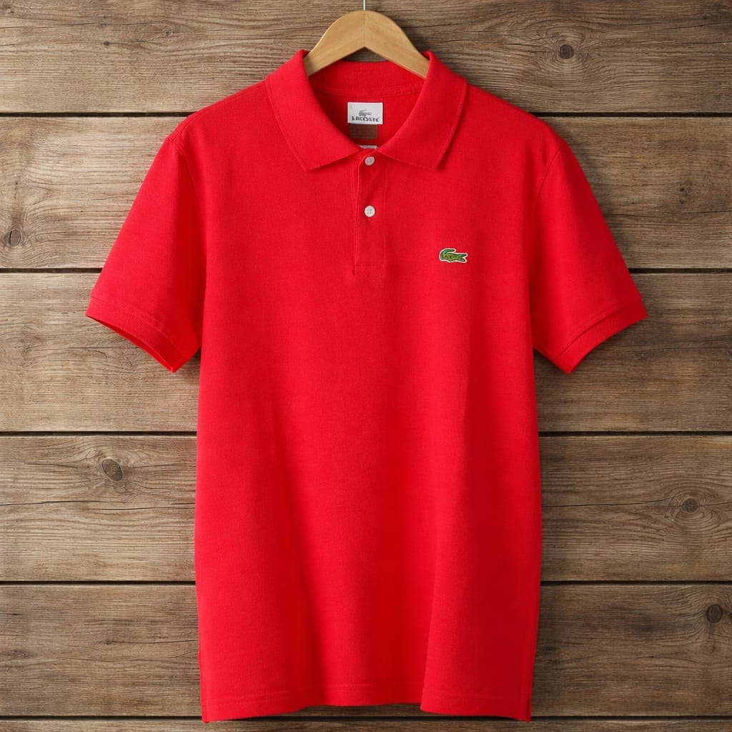 Men’s Premium Embroidered Polo Shirt – Red