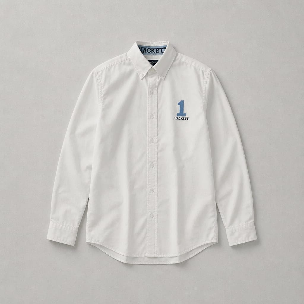 Men's Premium Heritage Oxford Long Sleeve Shirt – White