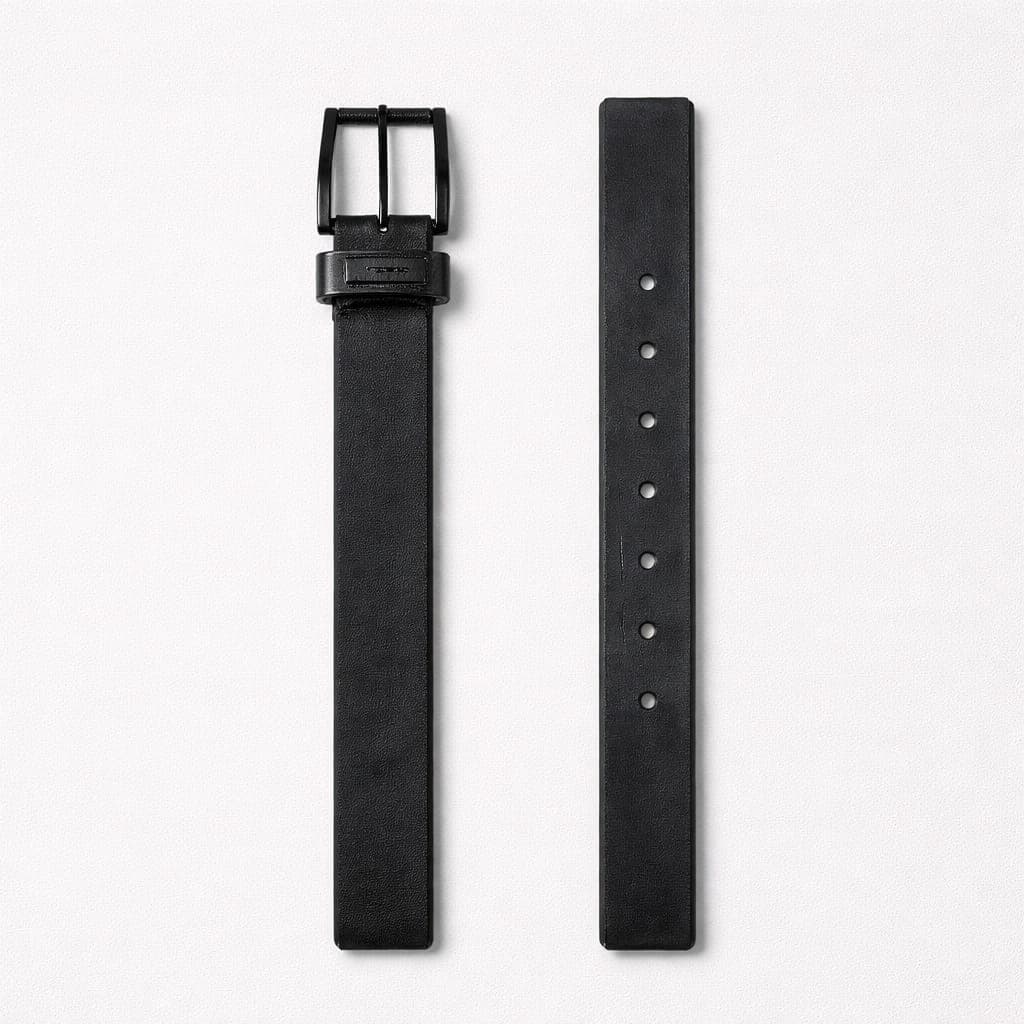 Men's Premium Leather Dress Belt – Black