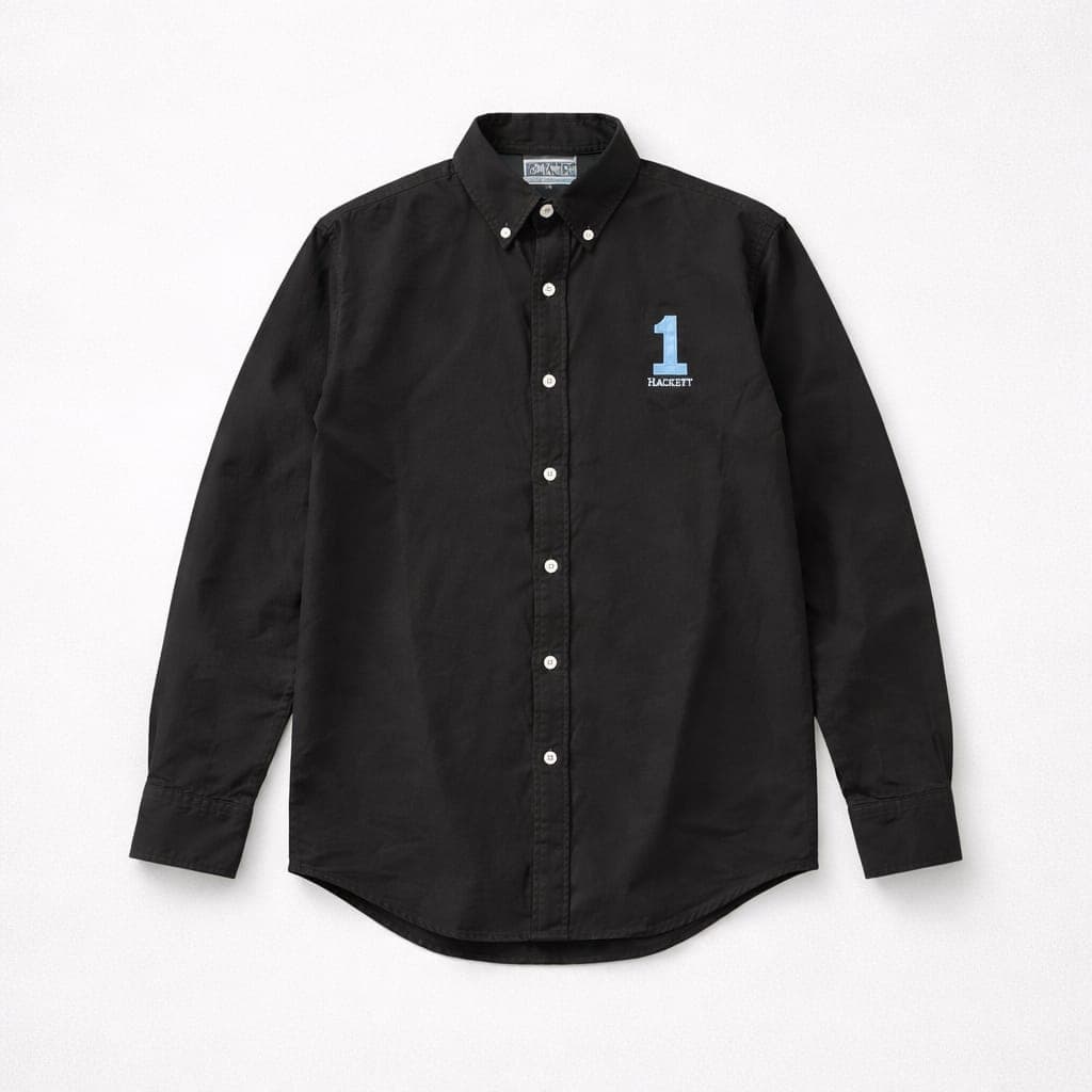 Men’s Premium Heritage Oxford Long Sleeve Shirt – Black