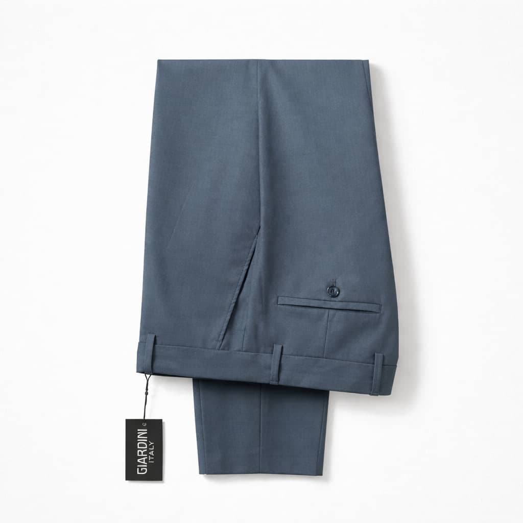 Men's Slim Fit Formal Dress Pant Trouser – Blue Grey