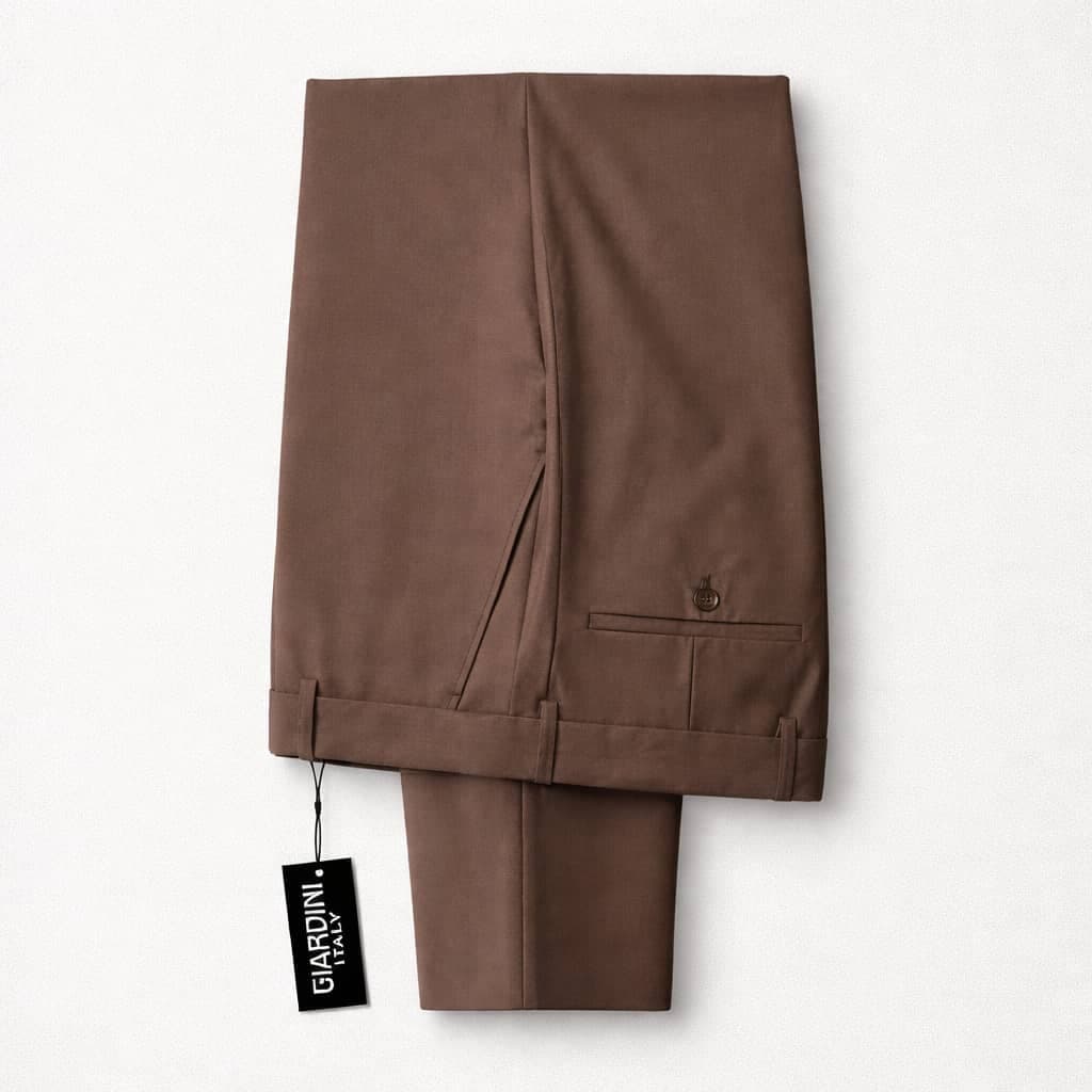 Men's Slim Fit Formal Dress Pant Trouser – Brown
