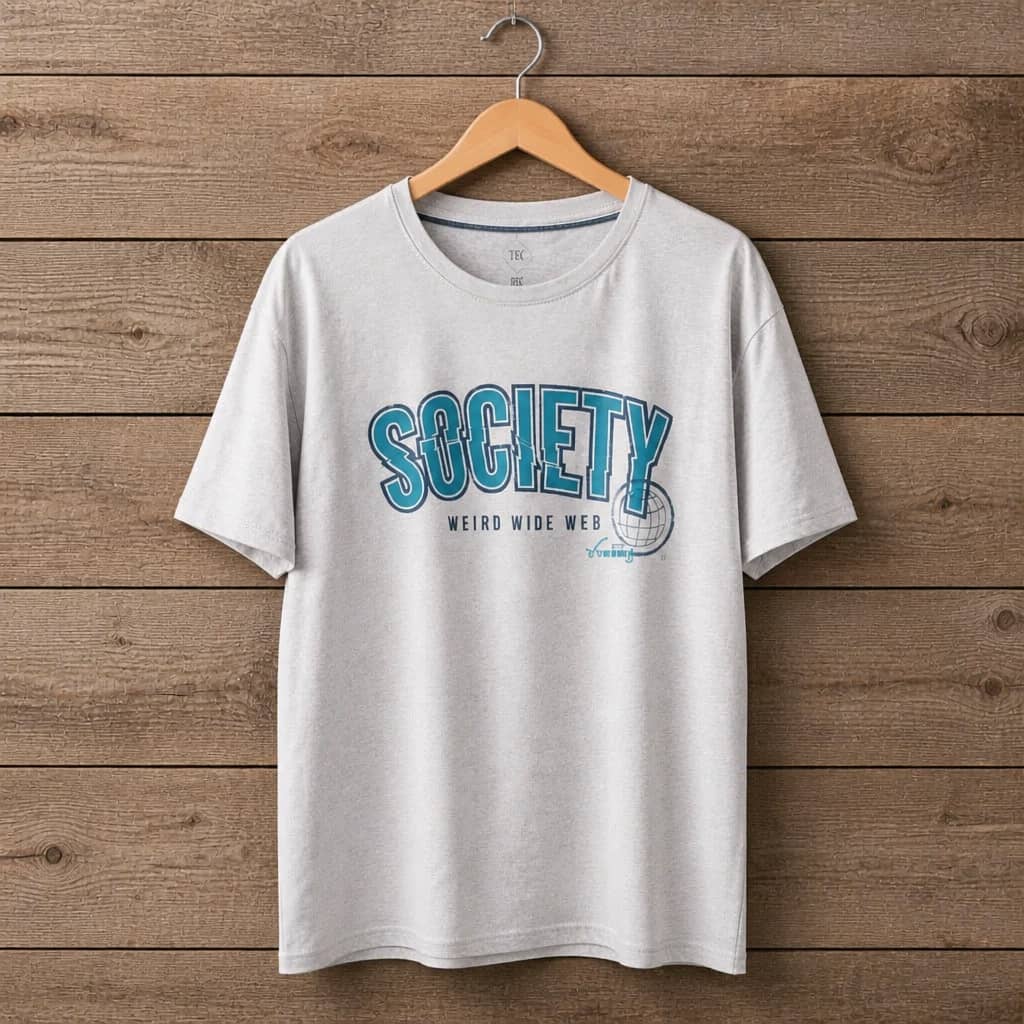 Men's Society Graphic Crew Neck T-Shirt – Light Grey