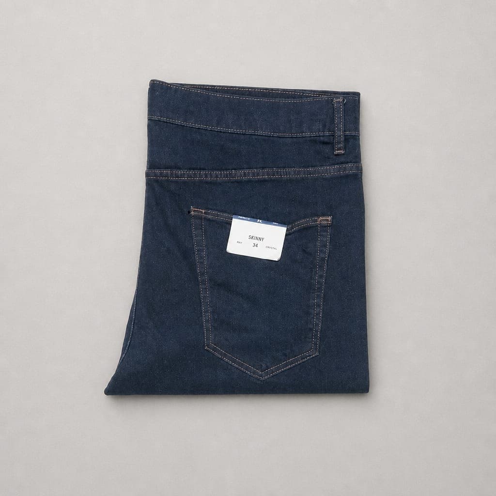 Men's Straight Fit Stretch Jeans – Dark Indigo