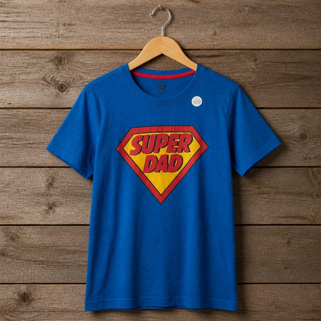 Men's Super Dad Graphic Crew Neck T-Shirt – Royal Blue
