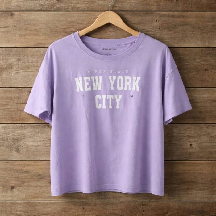Aéropostale Men’s Heritage Boxy T-Shirt – Lavender Mist — image 1