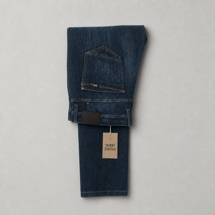 Blend Men’s Straight Fit Stretch Jeans – Mid-to-Dark Wash — image 1