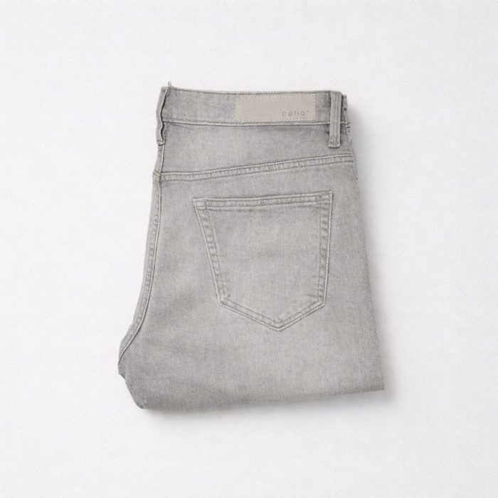 Celio Men’s Regular Fit Stretch Denim Jeans – Washed Grey — image 1