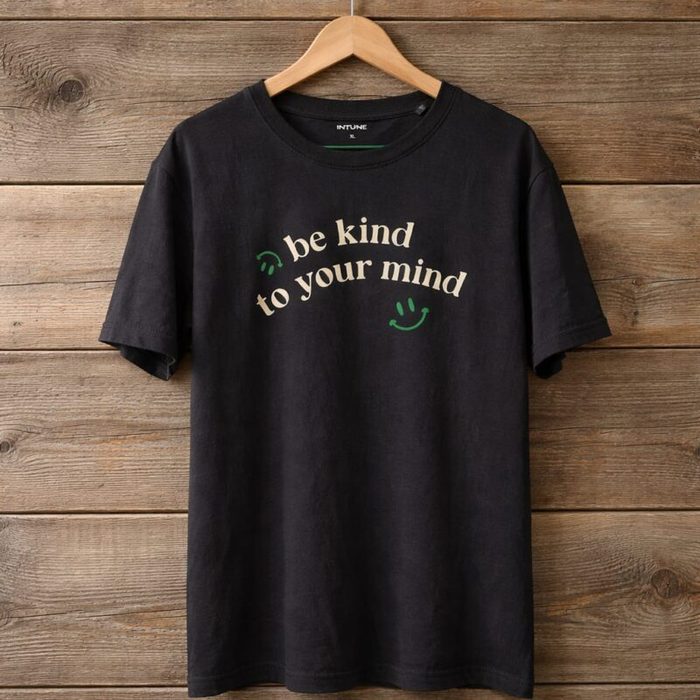 In-tune Men’s Graphic Quote Crew Neck T-Shirt – Black — image 1