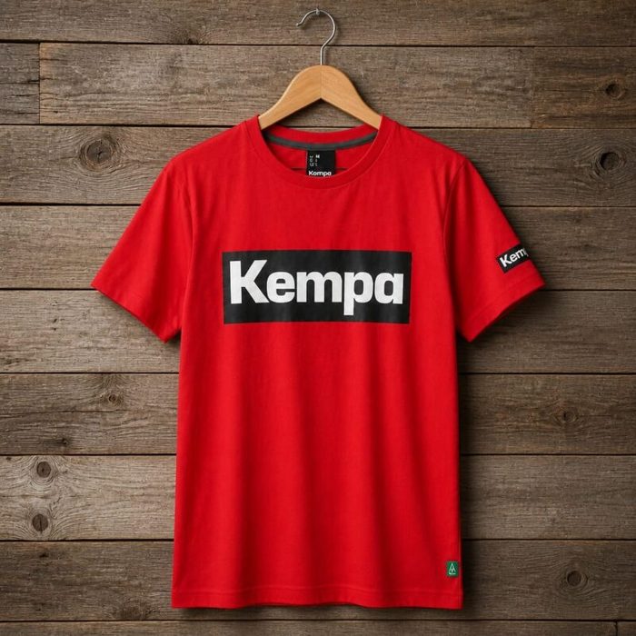 Kempa Men’s Logo Graphic Crew Neck T-Shirt – Red — image 1