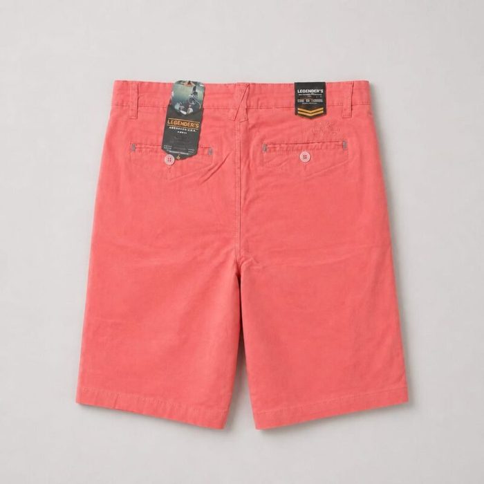 Ledgenders Aeronautical Men’s Chino Shorts – Coral Red