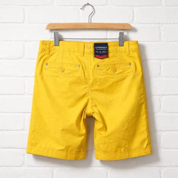 Legender’s Aeronautical Classic Chino Shorts For Men – Mustard Yellow
