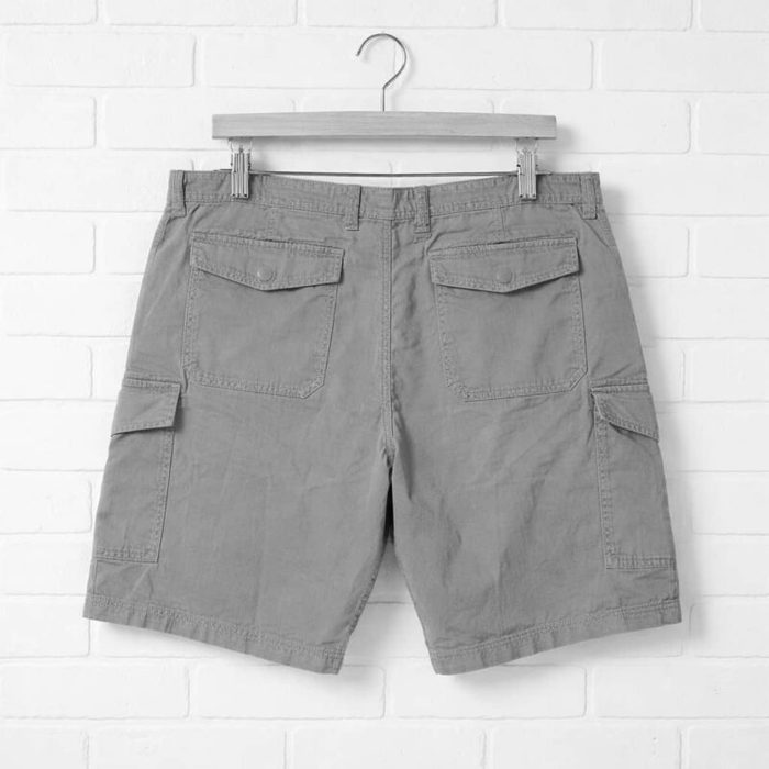Men’s Belted Cargo Short – Beige