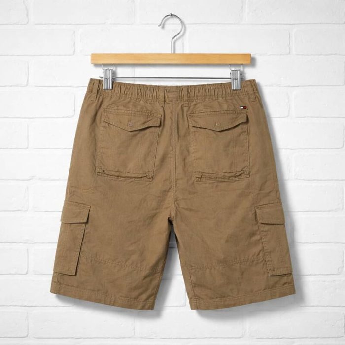 Men’s Belted Cargo Short – Khaki Brown