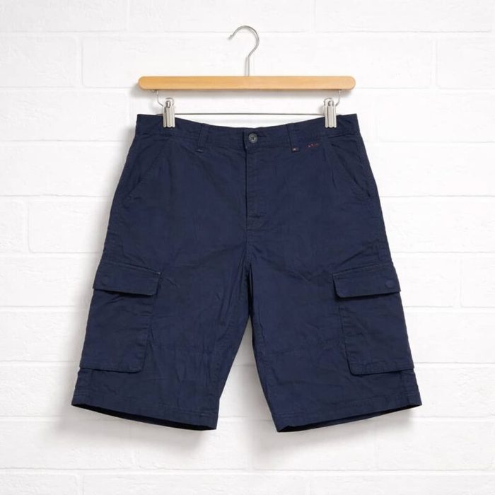 Men’s Belted Cargo Short – Navy Blue — image 1