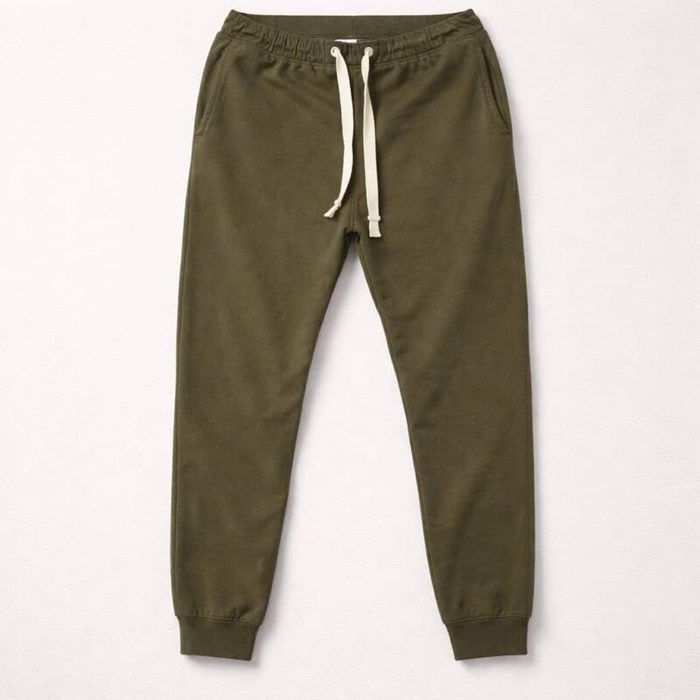 Men’s Classic Draw-string Joggers – Olive Green