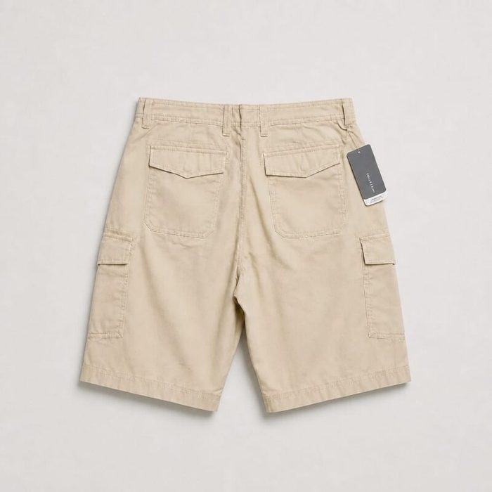 Men’s Classic Lightweight Utility Cargo Shorts – Light Beige