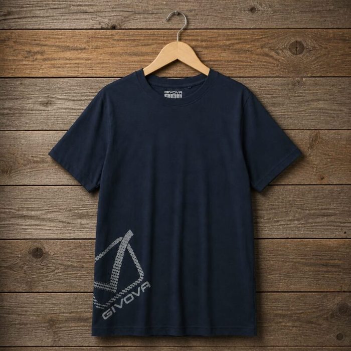 Men’s Inspired Givova Graphic Logo T-Shirt – Navy Blue — image 1
