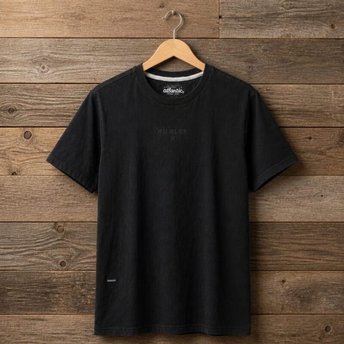 Men’s Minimalist Crew Neck Short Sleeve T-Shirt – Black