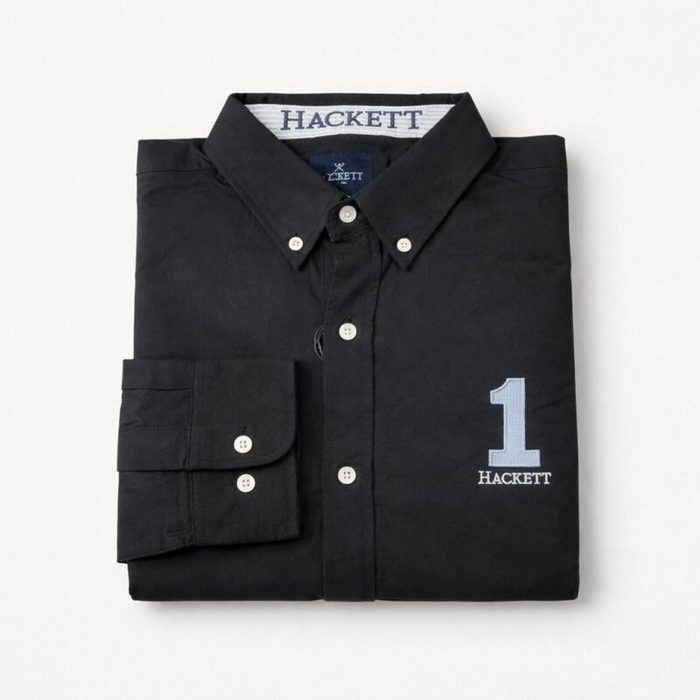 Men’s Premium Heritage Oxford Long Sleeve Shirt – Black
