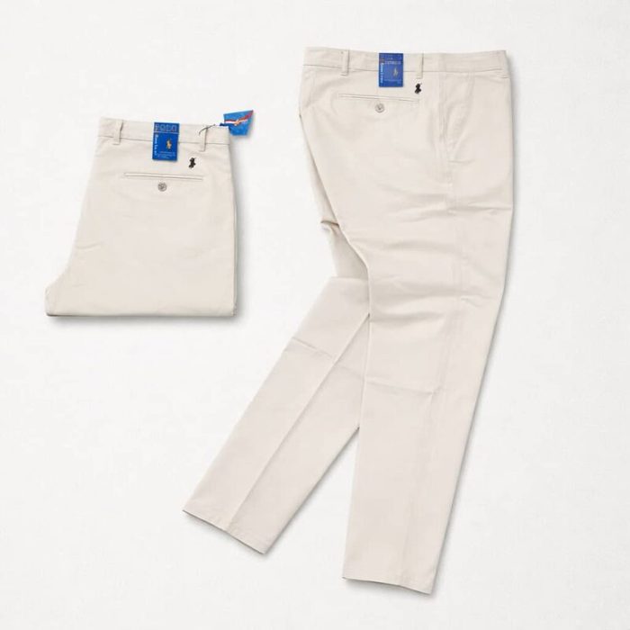Men’s Premium Regular Fit Cotton Chino Pants – Beige — image 1