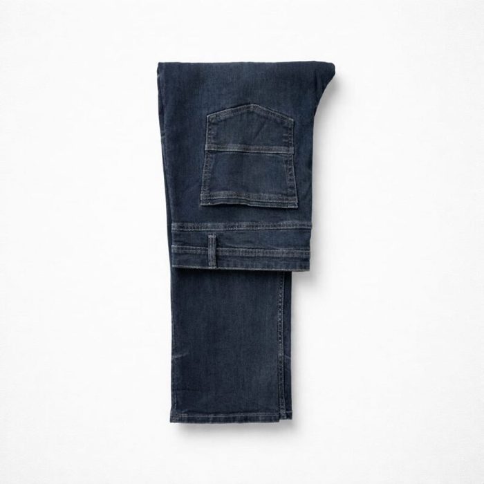 Men’s Regular Fit Denim Jeans – Dark Indigo Blue — image 1