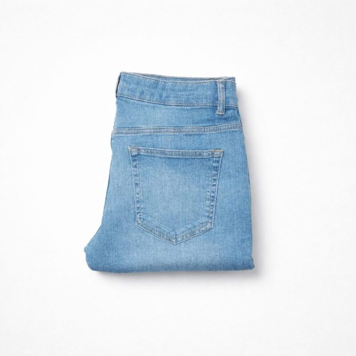Men’s Skinny Fit Stretch Denim Jeans – Light Blue Wash — image 1