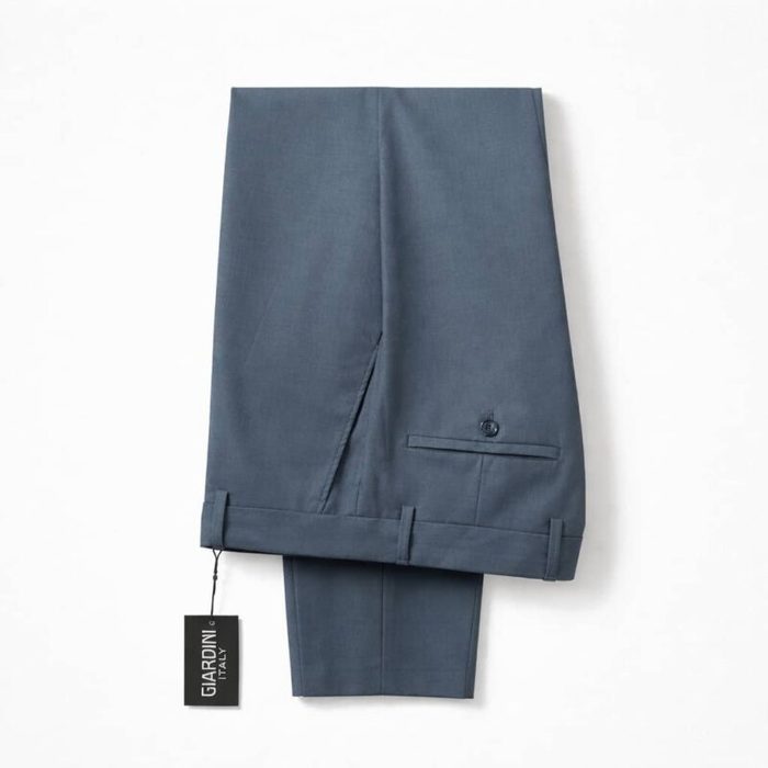 Men’s Slim Fit Formal Dress Pant Trouser – Blue Grey