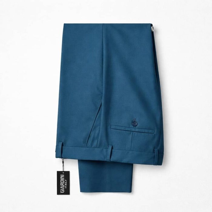 Men’s Slim Fit Formal Dress Pant Trouser – Teal Blue
