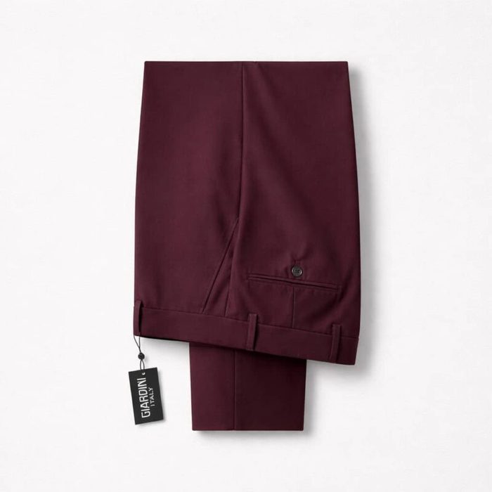 Men’s Slim Fit Formal Dress Pant Trouser – Wine