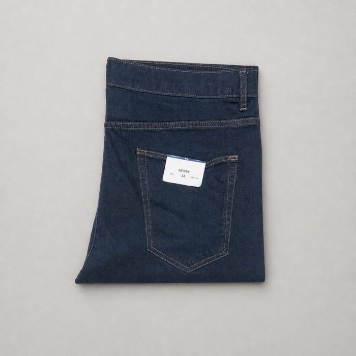 Men’s Straight Fit Stretch Jeans – Dark Indigo