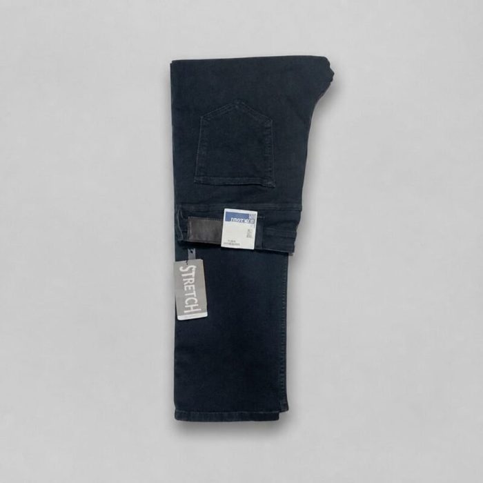 Men’s Stretch Straight Fit Jeans – Dark Indigo Blue — image 1