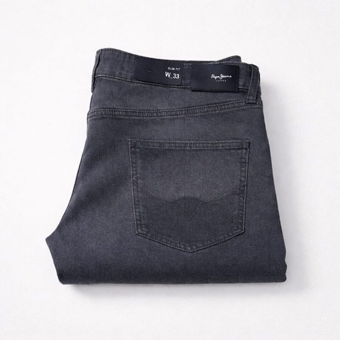 Pepe Jeans Men’s Regular Fit Stretch Denim Jeans – Washed Charcoal Grey — image 1
