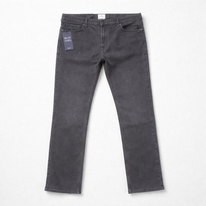 Pepe Jeans Men’s Regular Fit Stretch Denim Jeans – Washed Charcoal Grey
