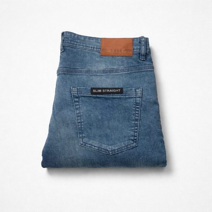 SMOG Original Men’s Slim Straight Jeans – Vintage Blue Wash — image 1