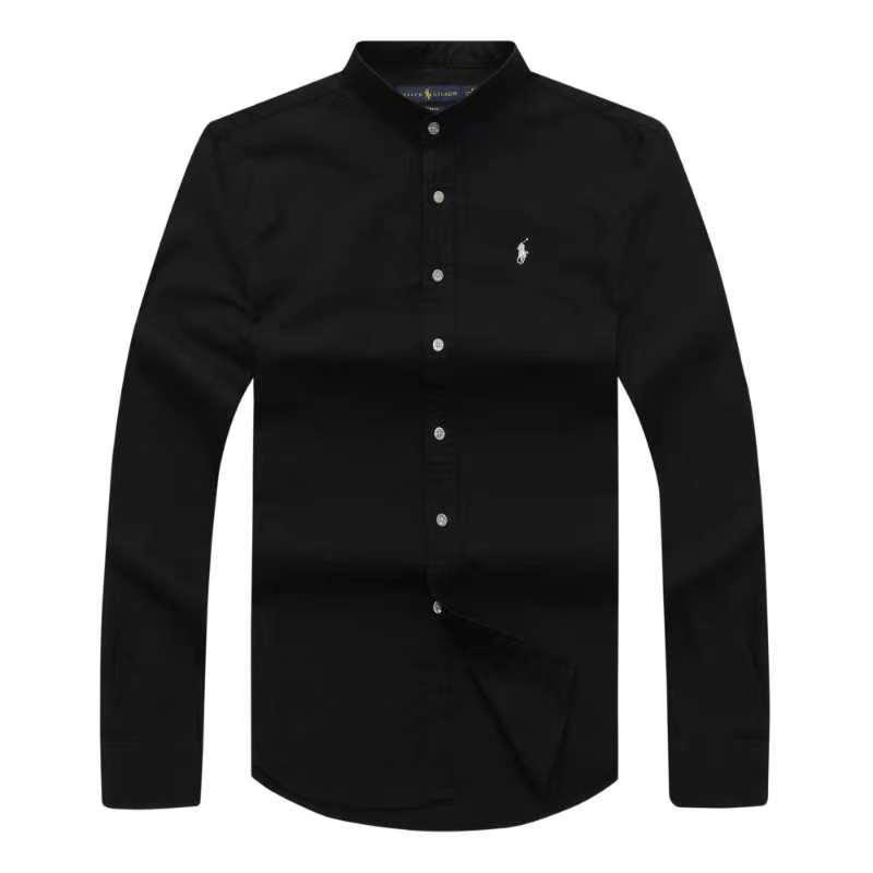 Mandarin Big-Size Shirt Black