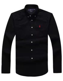 Long-sleeve Oxford Shirt Black