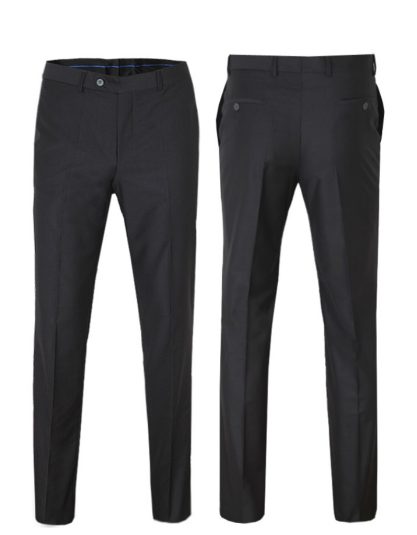 Italian Pant Trouser Charcoal-Black