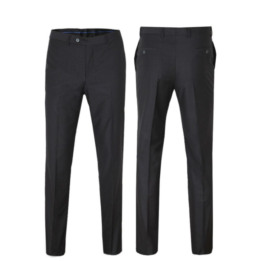 Italian Pant Trouser Charcoal-Black