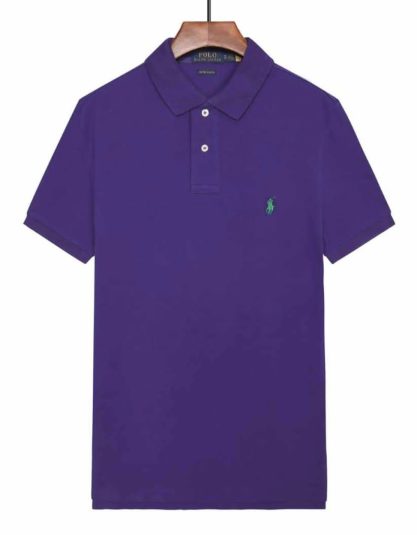 Pique Collar T-Shirt Purple