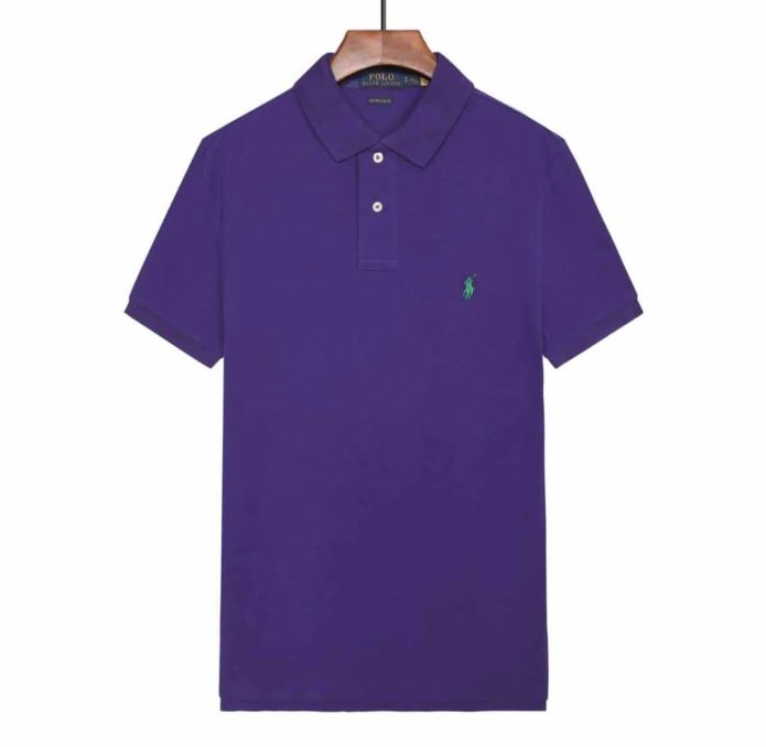 Pique Collar T-Shirt Purple