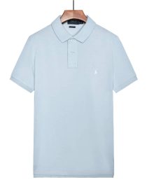 Pique Collar T-Shirt Sky-Blue