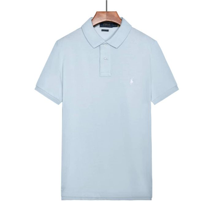 Pique Collar T-Shirt Sky-Blue