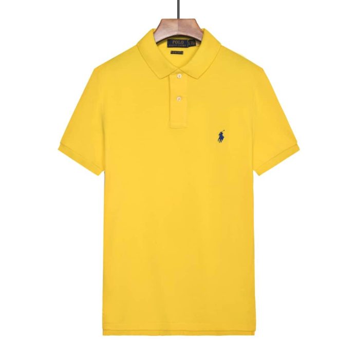 Pique Collar T-Shirt Yellow