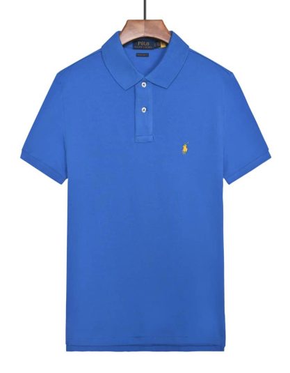 Pique Collar T-Shirt Blue