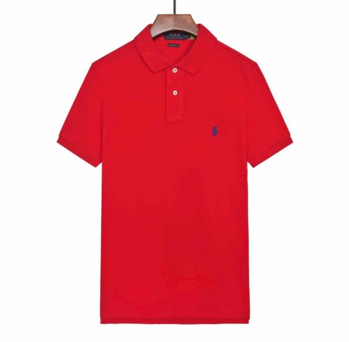 Pique Collar T-Shirt Red