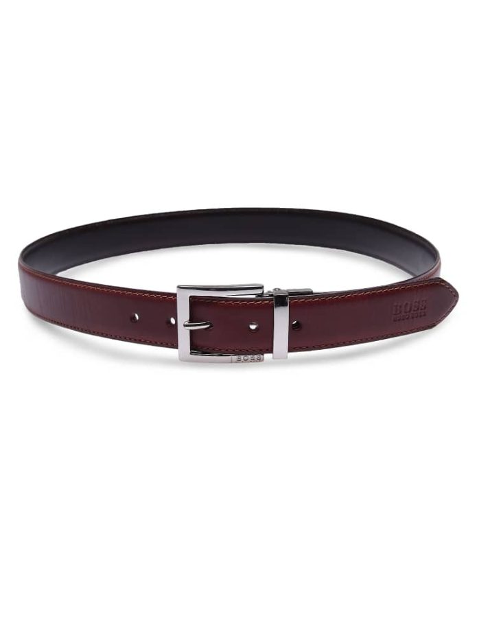 Dual-Tone Leather Belt